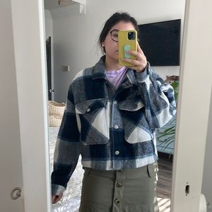 Miss Posh Oversized Jacket Cozy Blue